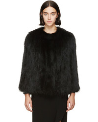 Yves Salomon Meteo By Black Fur Volume 70s Short Coat