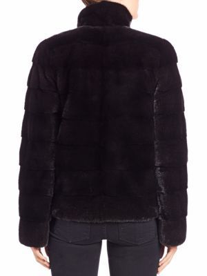 Michael Kors Michl Kors Collection Horizontal Mink Fur Jacket, $4,405, Saks Fifth Avenue