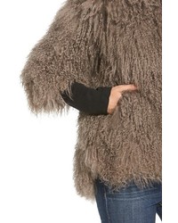 Pam & Gela Mongolian Genuine Shearling Coat