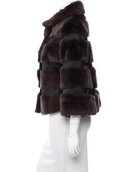 Diane von Furstenberg Rabbit Fur Jacket