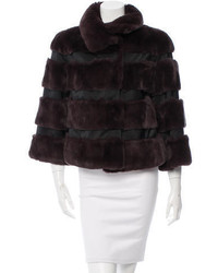 Diane von Furstenberg Rabbit Fur Jacket