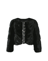 Cara Mila Scarlett Embellished Mink Jacket