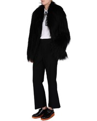 Stella McCartney Black Fur Free Fur Dan Coat