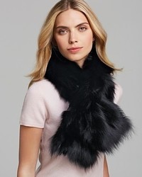 Adrienne Landau Fox Fur Pull Through Scarf