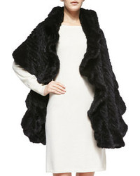Belle Fare Knitted Mink Fur Wrap
