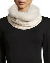 Loro Piana Cashmere Lined Fox Fur Collar