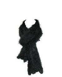 CTM Magic Scarf Knit Hood Wrap Black One Size