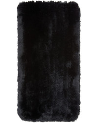 Yves Salomon Meteo By Black Knit Rabbit Fur Scarf
