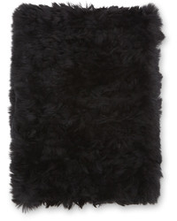 Neiman Marcus Rabbit Fur Neck Warmer Black