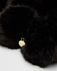 Tizzy Pompom Faux Fur Scarf