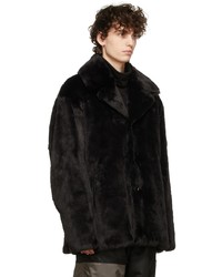Mastermind Japan Black Faux Fur Jacket