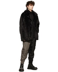 Mastermind Japan Black Faux Fur Jacket
