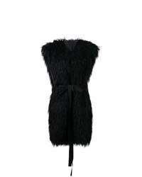 MM6 MAISON MARGIELA Faux Fur Sleeveless Coat