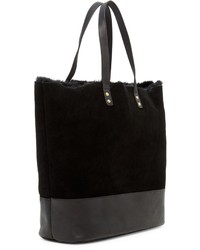 Australia Luxe Collective Brooklyn Genuine Shearling Lined Suede Tote
