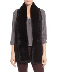 Linda Richards Genuine Rabbit Fur Knit Vest