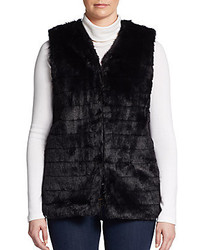 Heartloom Quilted Faux Fur Vest