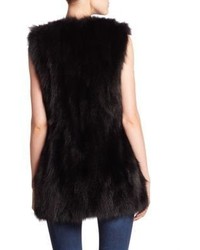 Theory Idula Fox Fur Vest