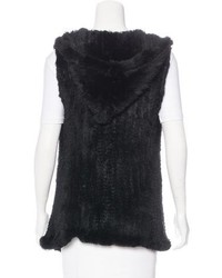 June Fur Knit Vest