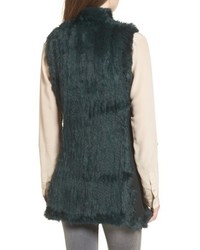 Love Token Genuine Rabbit Fur Knit Vest