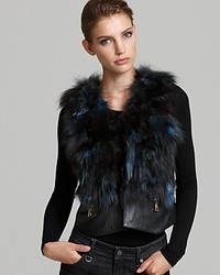 Maximilian Fox Fur Leather Vest