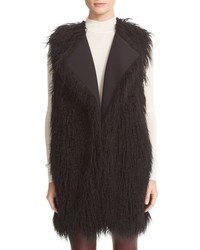 Theory Nyma V Cody Shaggy Faux Fur Front Long Vest