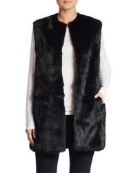 Adrienne Landau Rabbit Fur Vest