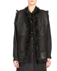 Ann Demeulemeester Reversible Fur Leather Vest