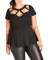 City Chic Sweet Cage Top
