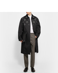 Raf Simons Grommeted Coated Cotton Twill Trench Coat