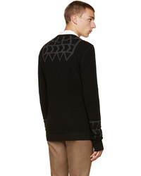 Kolor Black Embossed Sweater