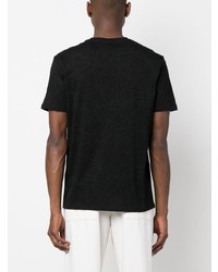 Armani Exchange Geometric Pattern Logo Print Cotton T Shirt