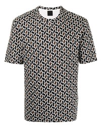 D'urban Geometric Print Cotton T Shirt