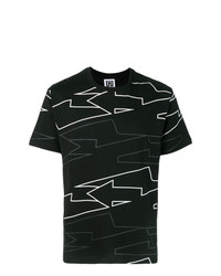 Les Hommes Urban Geometric Print T Shirt