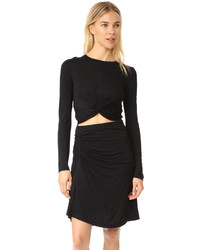 Black Geometric Lightweight Dress