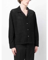 Bode Geometric Lace Cotton Shirt