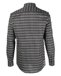 Daniele Alessandrini Geometric Pattern Long Sleeves Shirt