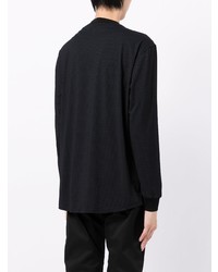 Giorgio Armani Geometric Print Long Sleeve T Shirt