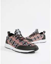 ASOS DESIGN Trainers In Red Fairisle Knit