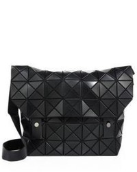 Black Geometric Satchel Bag