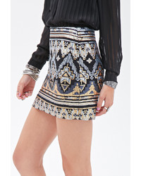 Forever 21 Tribal Inspired Sequin Skirt