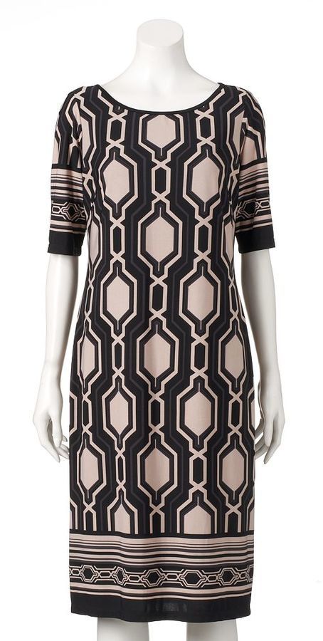 geometric shift dress