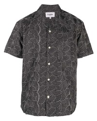 Corridor Geometric Embroidery Short Sleeve Shirt