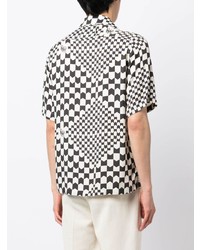 Rhude Two Tone Geometric Print Shirt