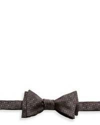 Black Geometric Silk Bow-tie