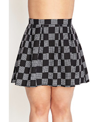 Forever 21 Checkered Skater Skirt