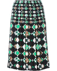 Emilio Pucci Geometric Print Pleated Skirt