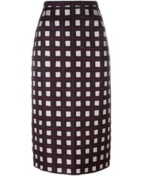No.21 No21 Geometric Patterned Midi Skirt