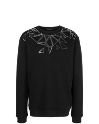 Frankie Morello Geometric Design Sweatshirt