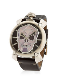 GaGa MILANO Bionic Skull Steel Watch