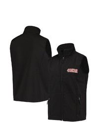Dunbrooke Black San Francisco 49ers Circle Archer Softshell Full Zip Vest